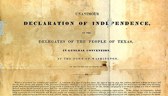 Texas Declares Independence