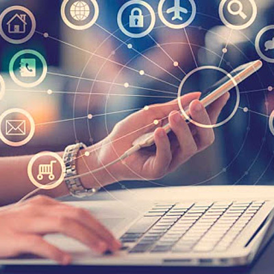 Timeline: Evolución del comercio electrónico y marketing digital - Elabora: Solange Calderón Garzón, asignatura: Dirección de Marketing Integral