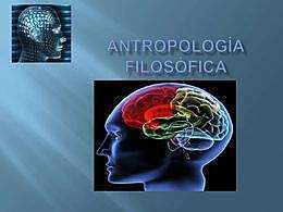 Antropología filosófica