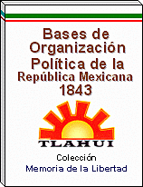 Bases de organización política de la república mexicana
