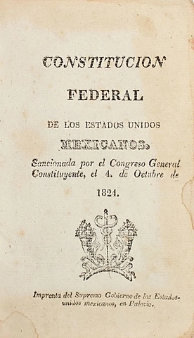 Constitución Federal de los Estados Unidos Mexicanos (octubre 4, 1824).