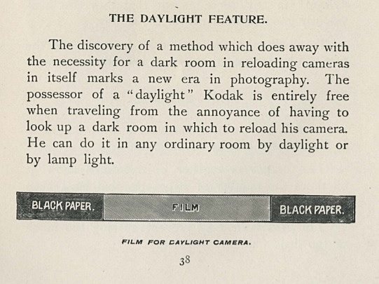 George Eastman y la película intercambiable de día.