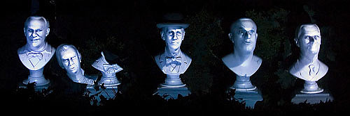 Projection onto a non-flat surface