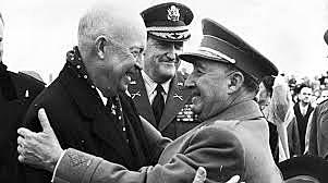 Eisenhower el presidente de EEUU visita España