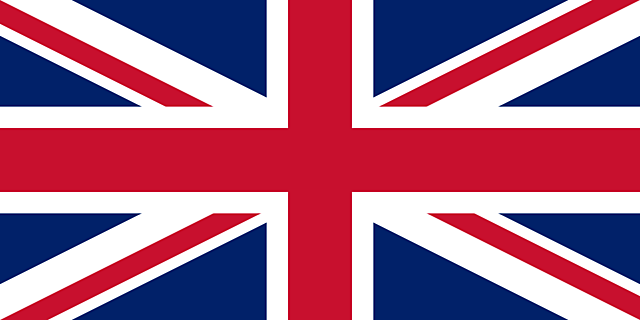 The United Kingdom of Great Britian, the union of two flags.