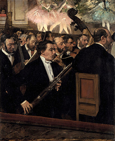 Los músicos de la ópera - Degas
