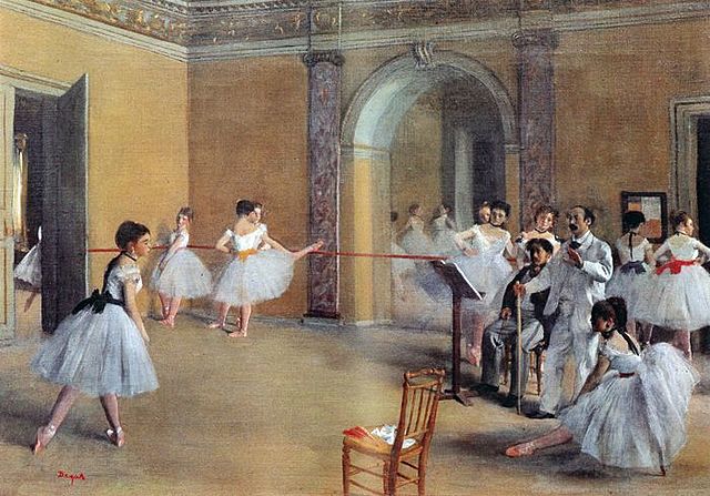 El foyer de la danza en la ópera - Degas