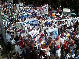 Marcha campesina en Trujillo