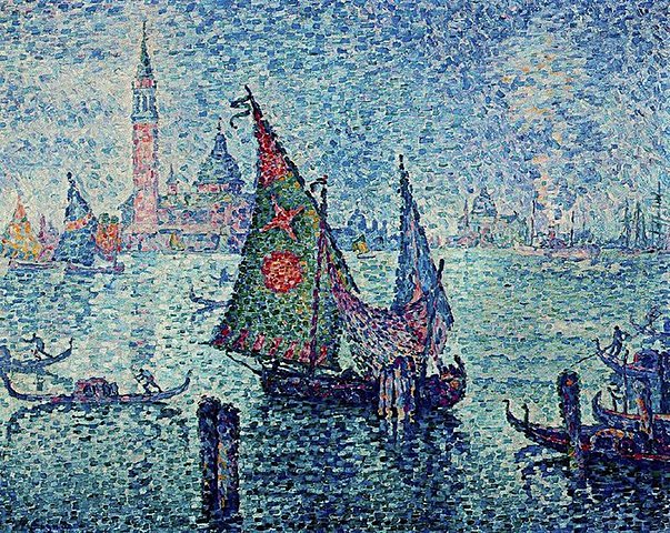 La vela verde, Venecia - Signac