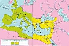 División del Imperio 395 d. C.