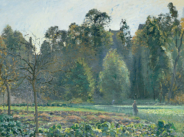 Campo de coles, Pontoise - Pissarro