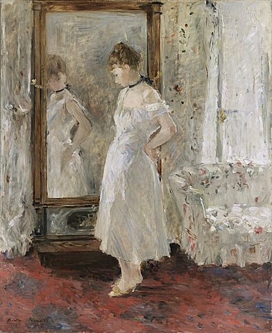 El espejo de vestir - Morisot
