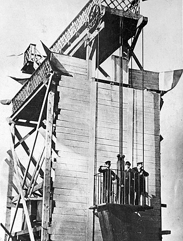 elevator elevators cronologia mannheim timetoast storia accepted evolved rapidly became 1889 1877 1878