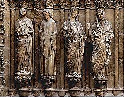 Gotika:Blagovijest i Vizitacija,Portal katedrale,Reims,13.st