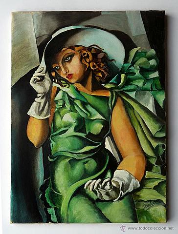 Muchacha con guantes - Lempicka