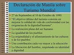Declaracion De Manila sobre el Turismo Mundial