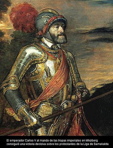 Enfrentamiento con los protestantes. Batalla de Muhlberg.