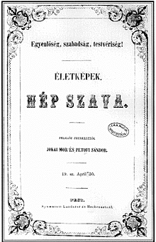 Életképek című folyóirat