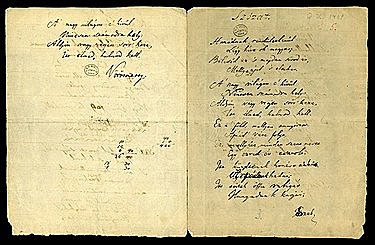 Vörösmarty Mihály megírja a Szózat című művét.