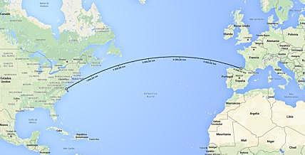 Primer cable telegráfico Transatlántico