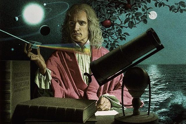 Newton realiza un gran número de aportes a la física y a las matemáticas
