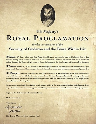Royal Proclamation