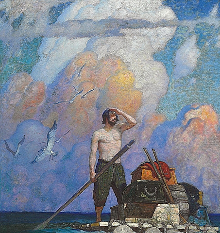 Defoe= Robinson Crusoe