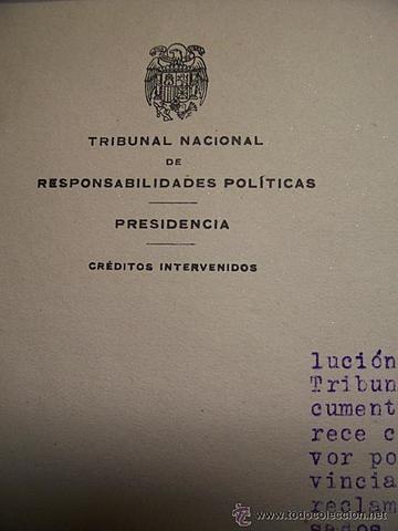 La Aplicación de la Ley de Responsabilidades Políticas