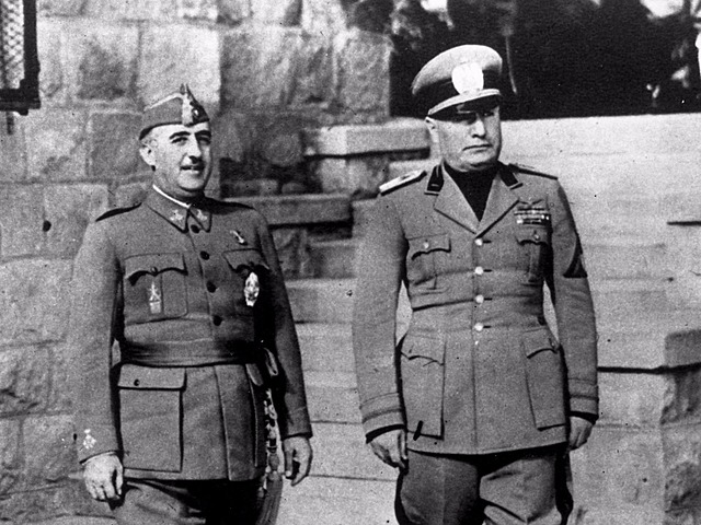 Encuentro entre Franco y Mussolini en Bordighera