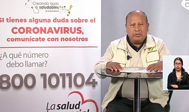 Salud afirma que tasa de letalidad por COVID-19 en Bolivia está por debajo de los países desarrollados