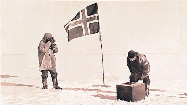 Roald Amundsen and his team become the first people to stand at the south pole.