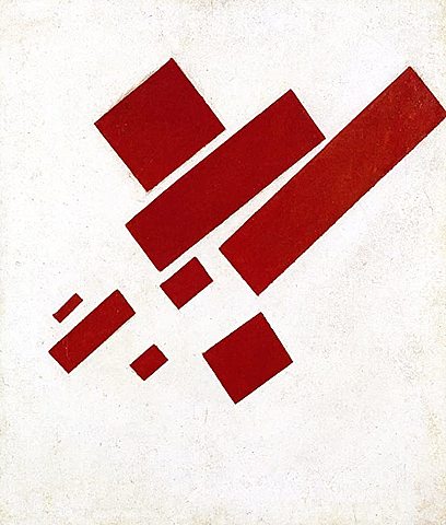 Ocho rectángulos rojos, Malevich