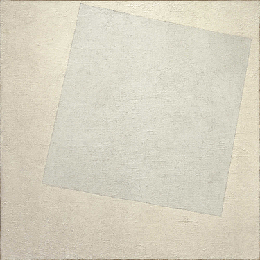 Cuadrado blanco sobre fondo blanco, Malevich
