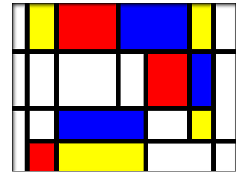 Composición 16, Mondrian