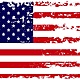 Grunge usa bandera trazo pincel 1102 1566