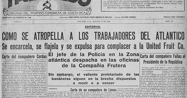 Primera organización de trabajadores: Costa Rica