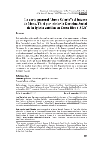 Carta Pastoral sobre el Justo Salario de los Jornaleros y Artesanos