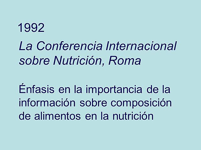Conferencia Internacional Sobre Nutrición en Roma