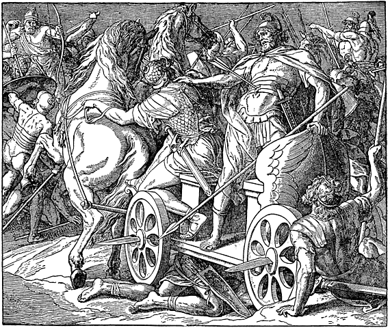 King Ahab dies in battle