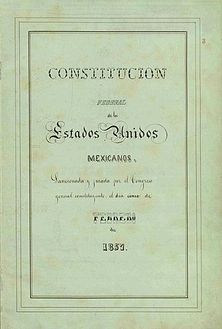 Aprobación de la constitución en 1857.