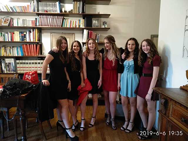 the 9th grade prom with my besties