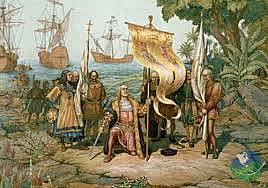 Llegada de Cristóbal Colón a Costa Rica.