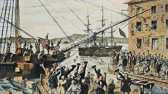 The Boston Tea Party.