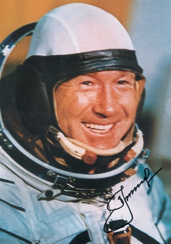 Alexei Leonov walks in space