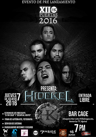 PRE LANZAMIENTO DISCO XII PUERTAS DE HIDEKEL