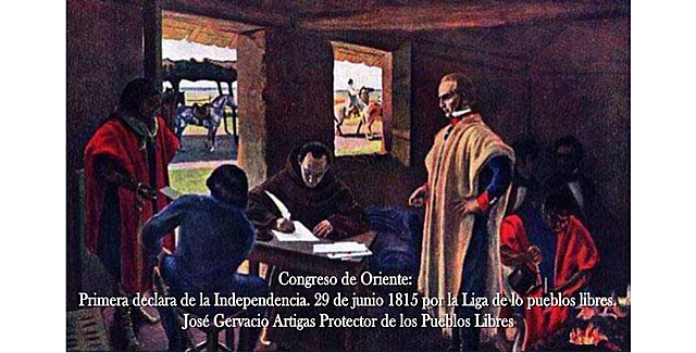 Declaración de la independencia: liga de los pueblos libres