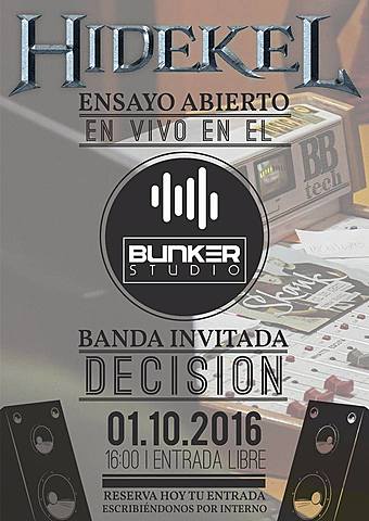 ENSAYO ABIERTO EN BUNKER STUDIO