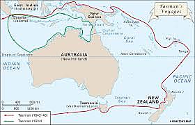 Abel Tasman discovers what is now called Tasmania, but which he called Van Diemen’s Land.
