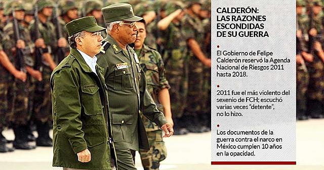 Calderón le declara la guerra al narcotráfico