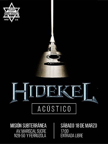 HIDEKEL ACÚSTICO MISIÓN SUBTERRÁNEA